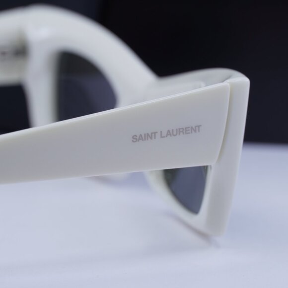 Saint Laurent SL702 003 Cat Eye Sunglasses - Ivory/Grey main image 8